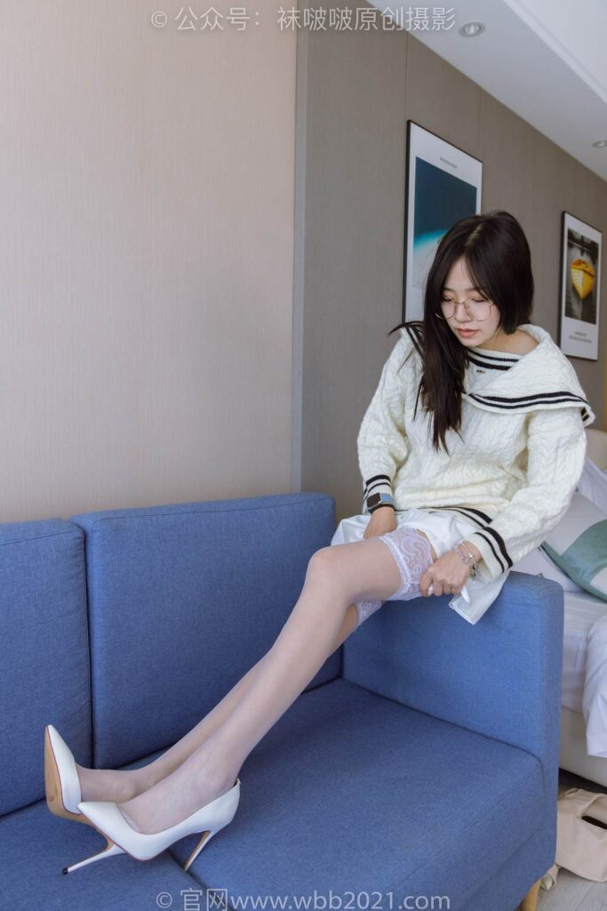 [BoBoSocks襪啵啵]NO.282 小甜豆-長靴、高跟鞋、白絲大腿襪[140P/1V/5.85GB]插圖3