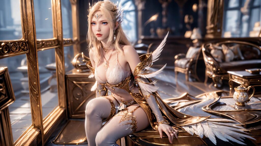 AI繪畫(huà) 759 千仞雪-六翼天使[102P/501MB]插圖1