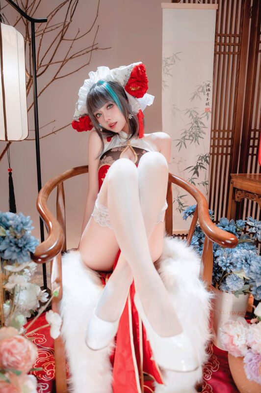 Shika小鹿鹿 NO.112 – 碧藍航線 新年柴郡[16P/231MB]-無料攝影圈