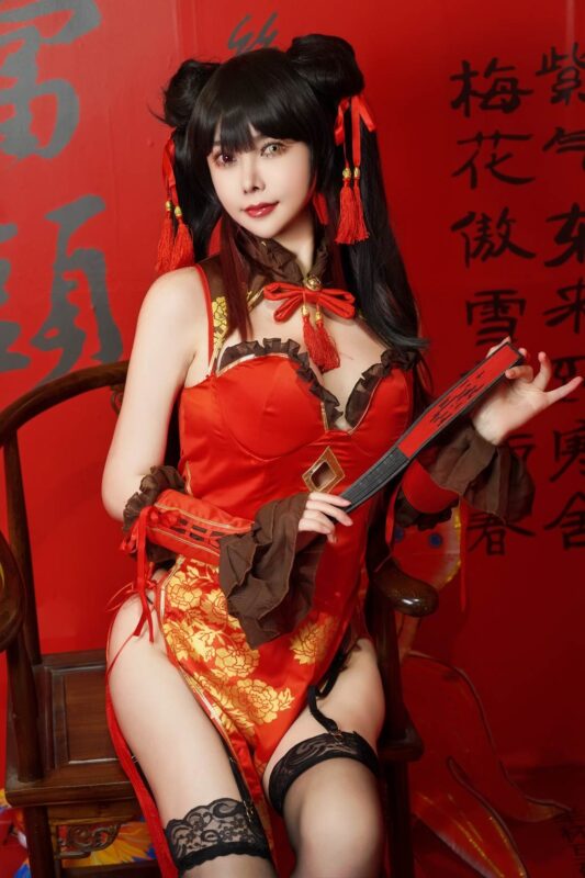 亞馬遜鯰魚 NO.017 - 時崎狂三 旗袍[25P/1V/546MB]-無料攝影圈