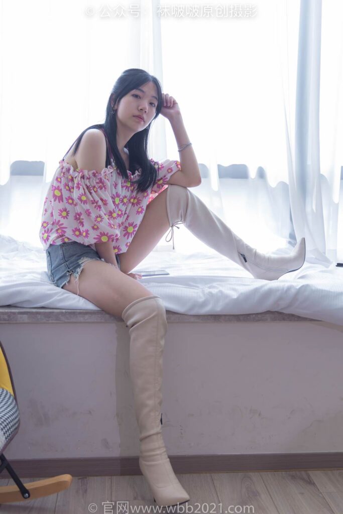 [BoBoSocks襪啵啵]NO.308 小甜豆-長靴、白棉襪、裸足[170P/1V/5.49GB]插圖2