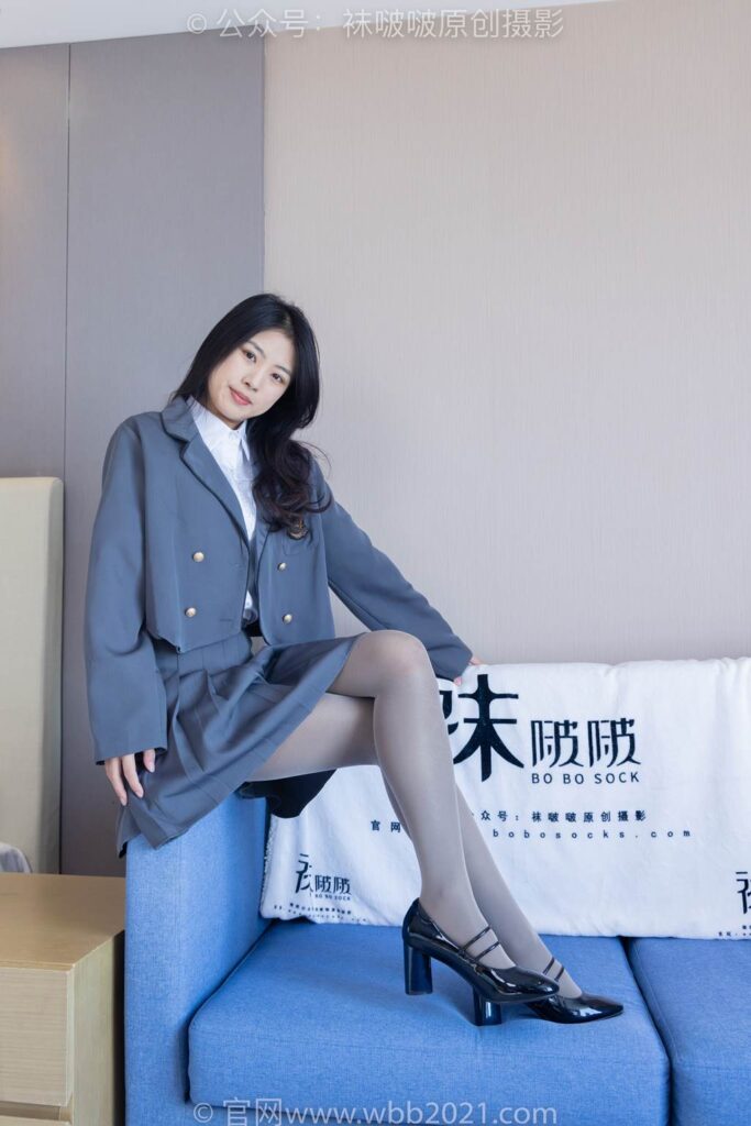 [BoBoSocks襪啵啵]NO.312 奶油-高跟鞋、黑絲打底、肉絲[160P/1V/6.67GB]插圖2