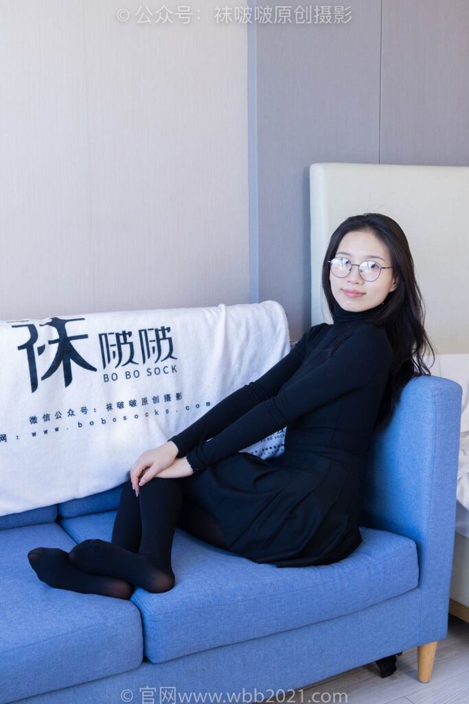 [BoBoSocks襪啵啵]NO.313 芝士-皮鞋、平底鞋、厚黑絲、厚黑絲大腿襪[150P/1V/6.30GB]插圖3