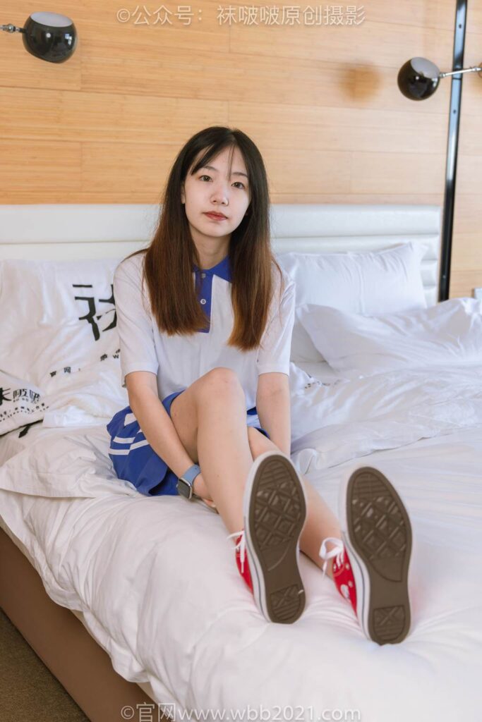 [BoBoSocks襪啵啵]NO.336 小甜豆-校服、帆布鞋、白棉襪、裸足[140P/1V/6.71GB]插圖1