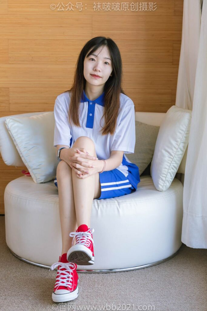 [BoBoSocks襪啵啵]NO.336 小甜豆-校服、帆布鞋、白棉襪、裸足[140P/1V/6.71GB]插圖3