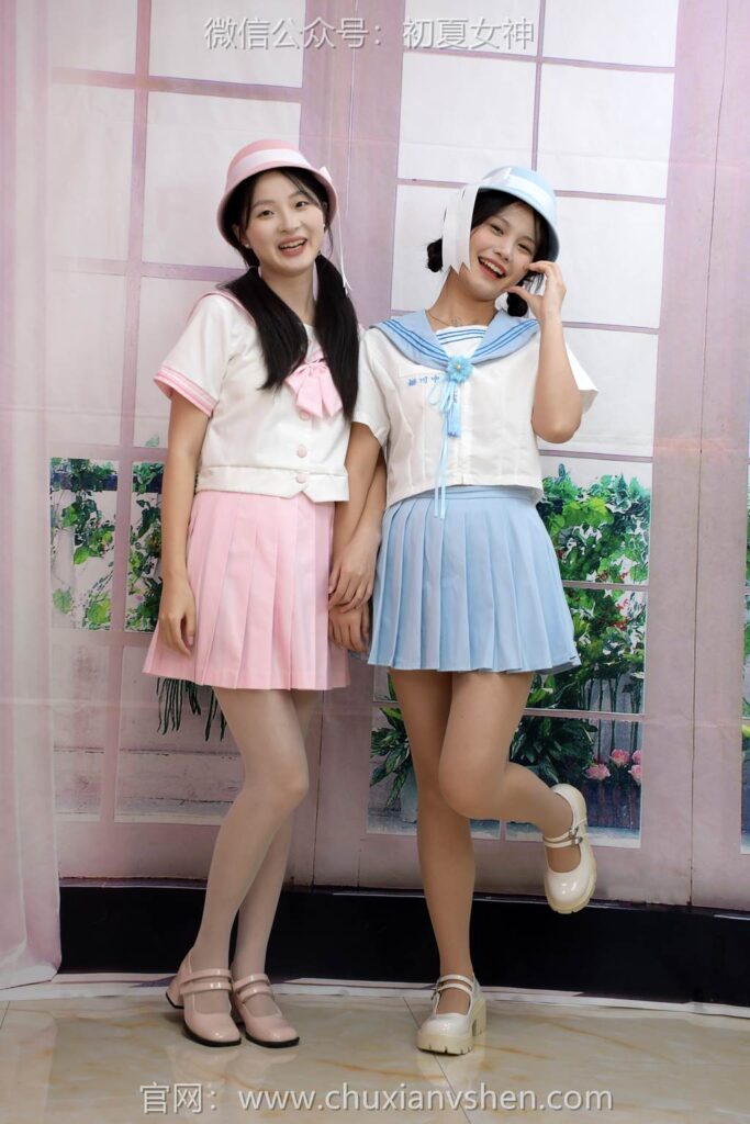 初夏女神 NO.292 安妮、幺幺 粉藍(lán)雙花[100P/4.24GB]插圖1