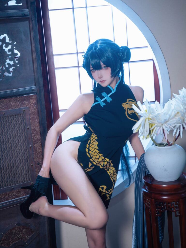 Seya-獅砸 NO.038 – 蔚藍(lán)檔案 妃咲 旗袍[12P/138MB]插圖2