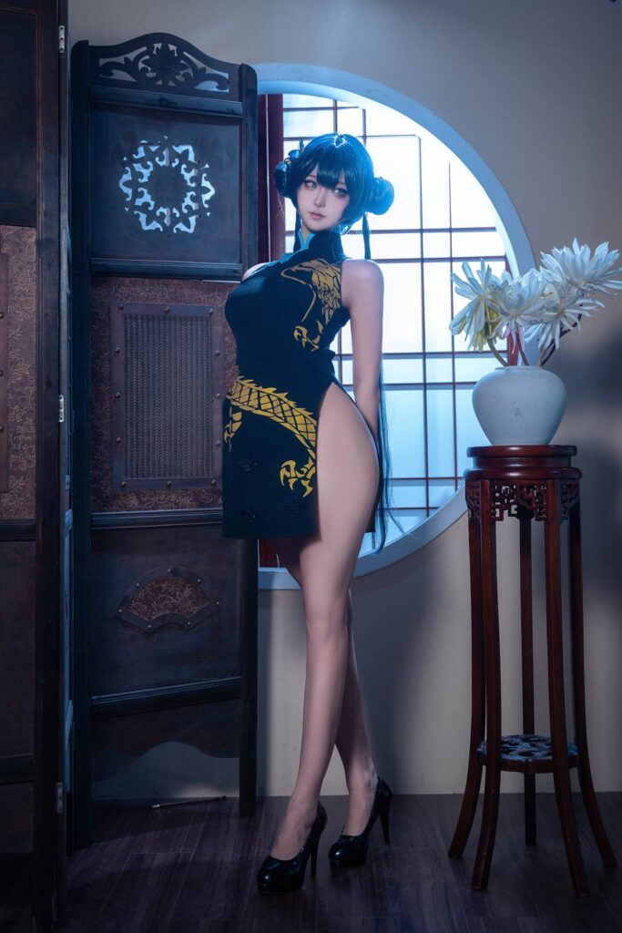 Seya-獅砸 NO.038 – 蔚藍(lán)檔案 妃咲 旗袍[12P/138MB]插圖3