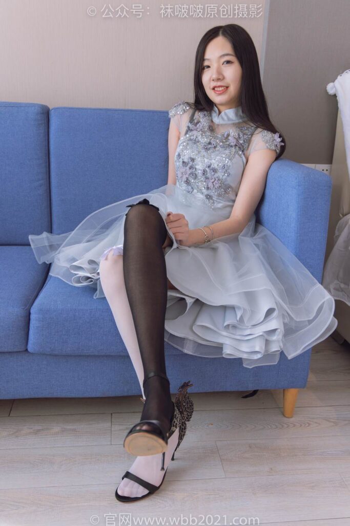 [BoBoSocks襪啵啵]NO.356 小甜豆-高跟鞋、黑白絲大腿襪[150P/1V/6.29GB]插圖3