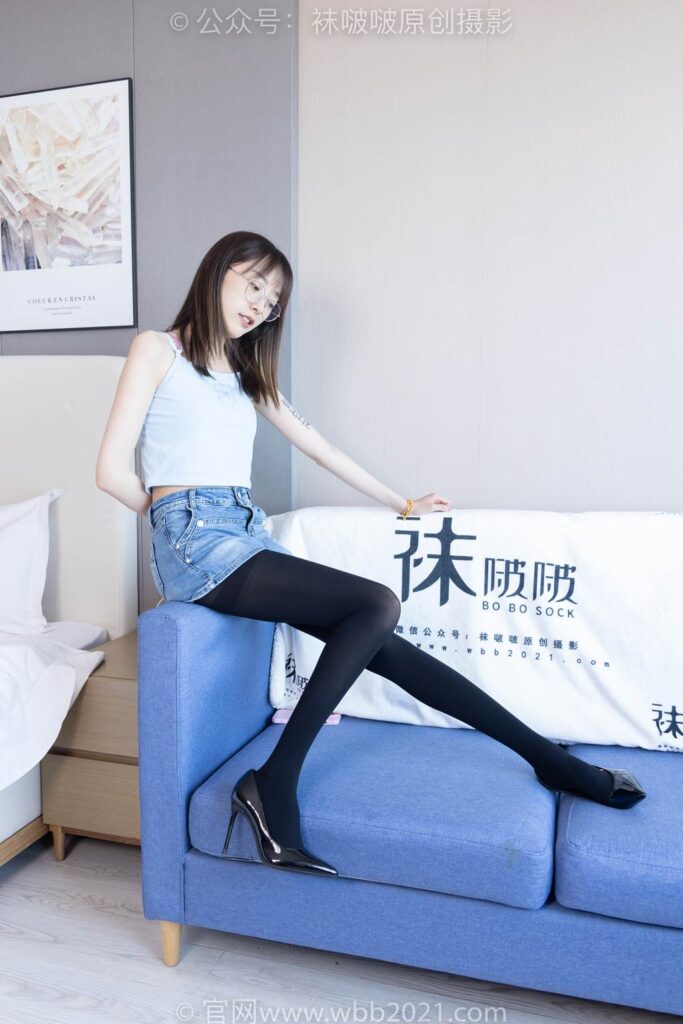 [BoBoSocks襪啵啵]NO.385 稚予-高跟鞋、皮鞋、運動鞋、厚黑絲[180P/1V/6.90GB]插圖2