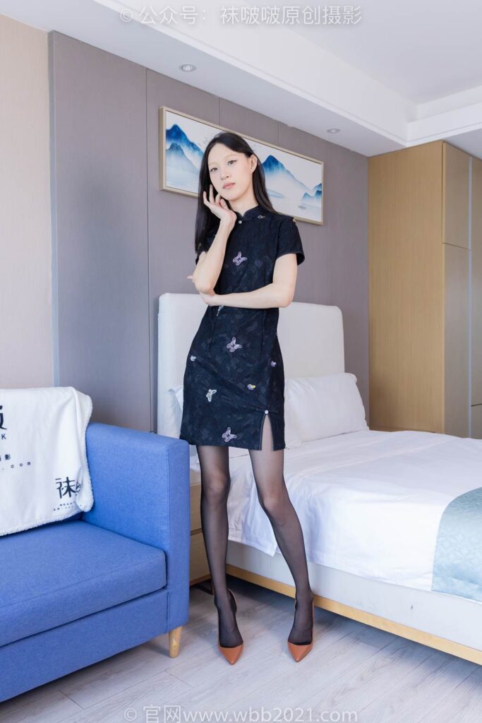 [BoBoSocks襪啵啵]NO.386 雪糕-高跟鞋、黑絲、旗袍[170P/1V/8.08GB]插圖2