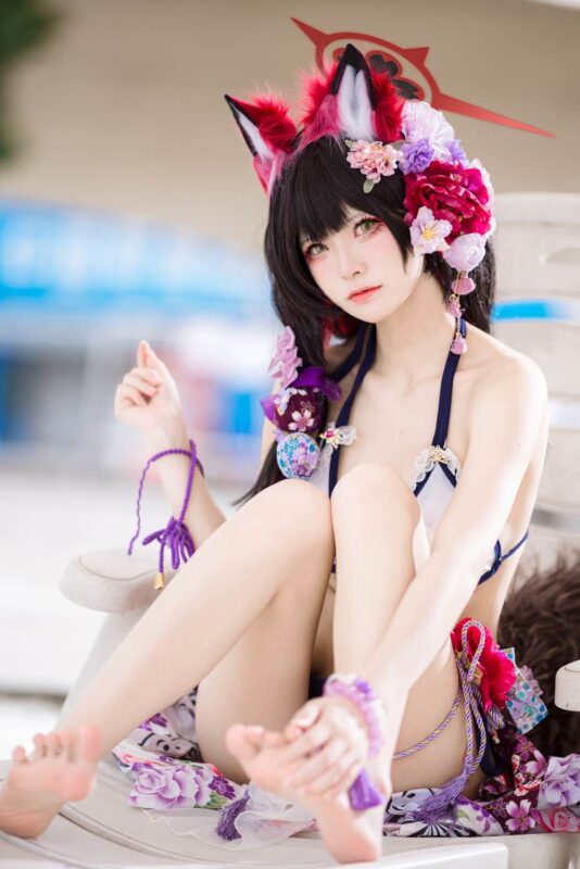 九柒喵 NO.030 - 蔚藍(lán)檔案 狐坂若藻 泳裝[23P/156MB]-無(wú)料攝影圈