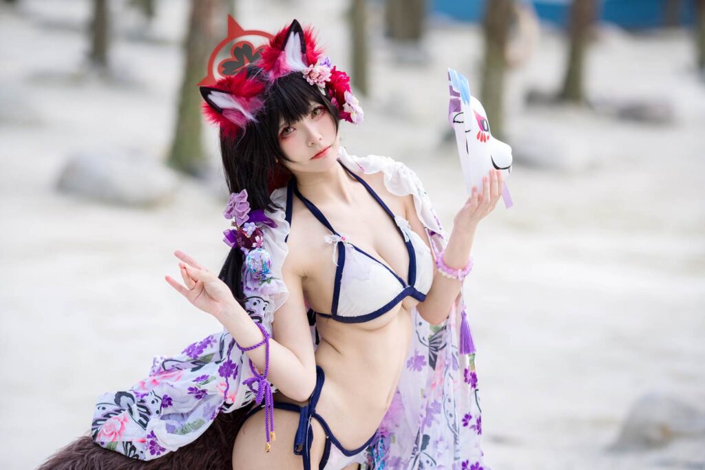 九柒喵 NO.030 – 蔚藍檔案 狐坂若藻 泳裝[23P/156MB]插圖2