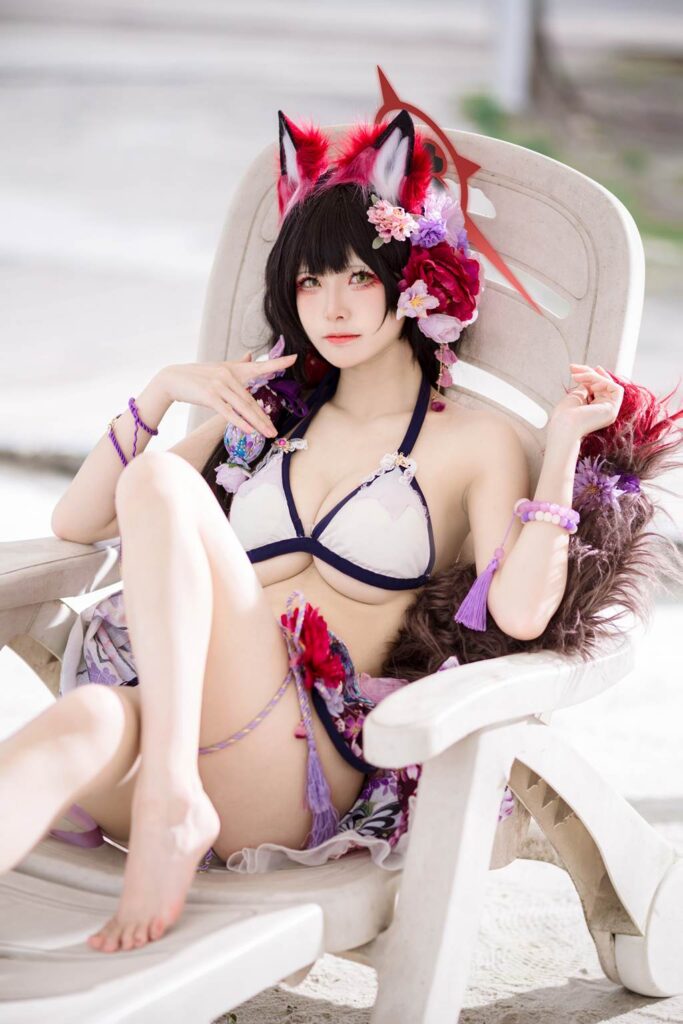 九柒喵 NO.030 – 蔚藍檔案 狐坂若藻 泳裝[23P/156MB]插圖3