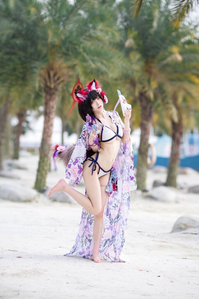 九柒喵 NO.030 – 蔚藍檔案 狐坂若藻 泳裝[23P/156MB]插圖1