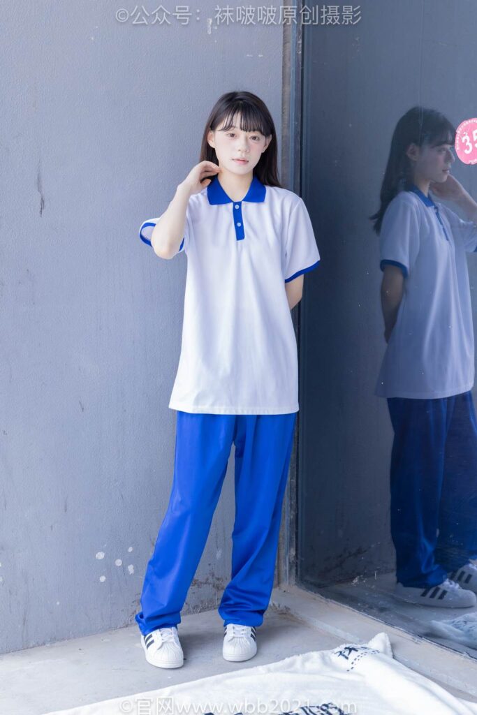 [BoBoSocks襪啵啵]NO.393 糯米-板鞋、白棉襪、裸足、校服[150P/1V/7.01GB]插圖2