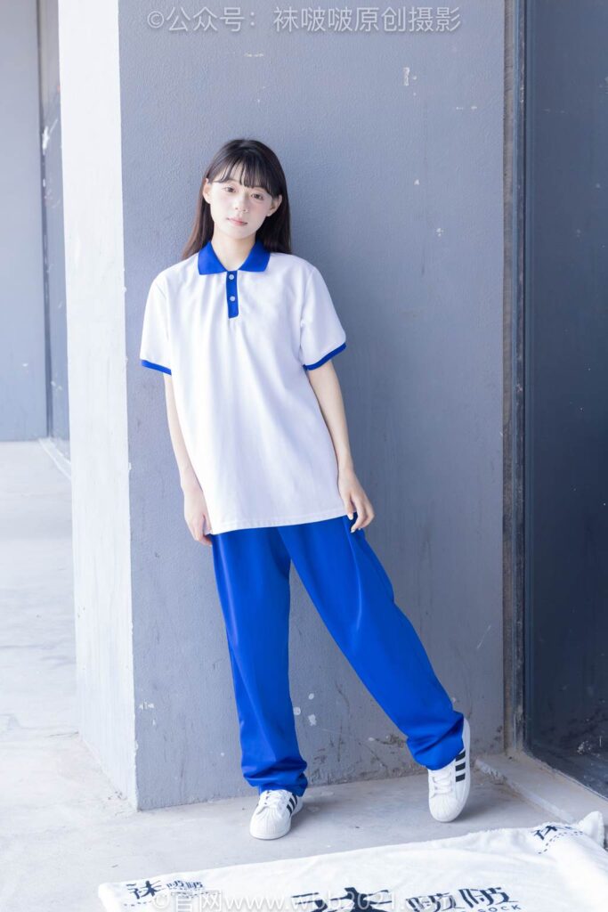 [BoBoSocks襪啵啵]NO.393 糯米-板鞋、白棉襪、裸足、校服[150P/1V/7.01GB]插圖1