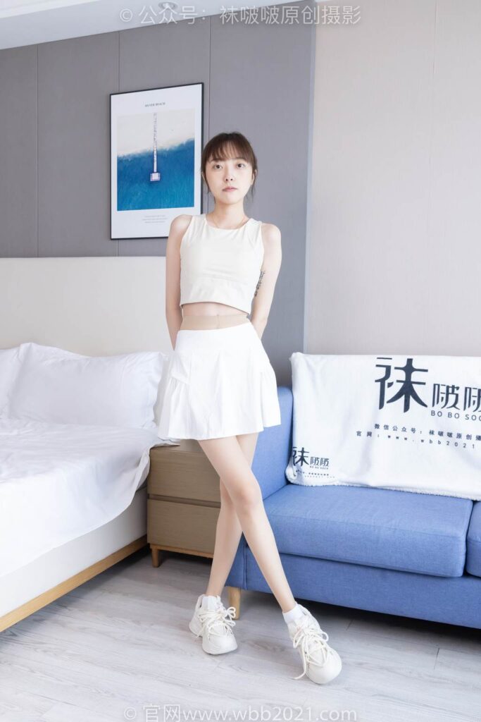 [BoBoSocks襪啵啵]NO.424 稚予-運動鞋、白棉襪、肉絲、腰絲[140P/1V/5.73GB]插圖2