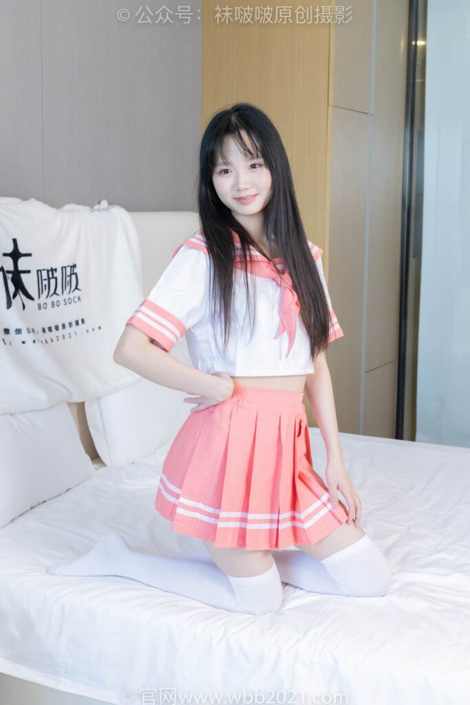 [BoBoSocks襪啵啵]NO.429 甜甜圈-板鞋、白棉襪、過膝白棉襪[159P/1V/7.22GB]插圖3