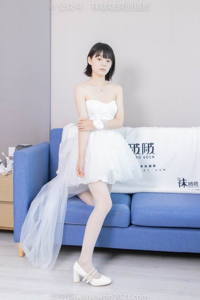 [BoBoSocks襪啵啵]NO.443 糯米-高跟鞋、白絲、裸足[139P/1V/6.32GB]插圖2