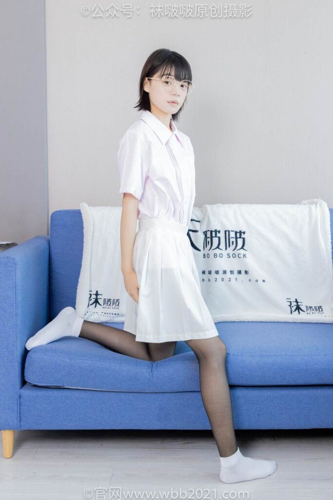 [BoBoSocks襪啵啵]NO.449 糯米 運動鞋、白棉襪、黑絲[148P/1V/7.58GB]插圖3