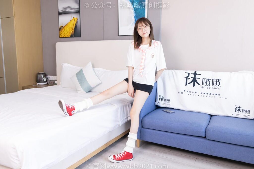 [BoBoSocks襪啵啵]NO.527 稚予-帆布鞋、堆堆襪套、白棉襪（花絮版）[140P/1V/6.34GB]插圖1
