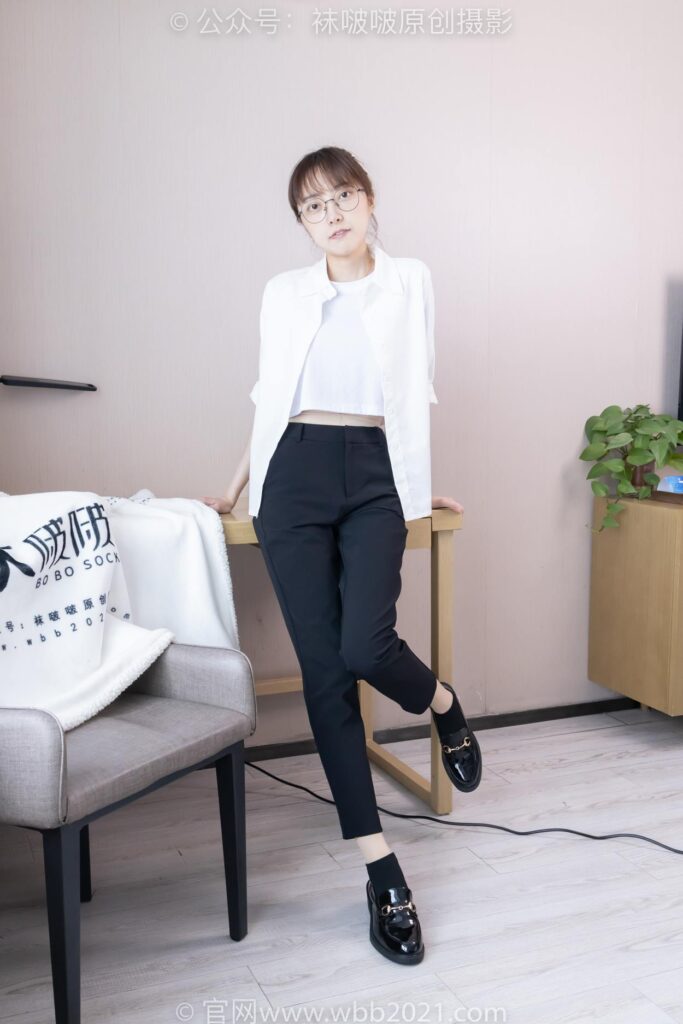 [BoBoSocks襪啵啵]NO.535 稚予-高跟鞋、皮鞋、黑棉襪、薄肉絲、褲里絲[160P/1V/6.04GB]插圖3