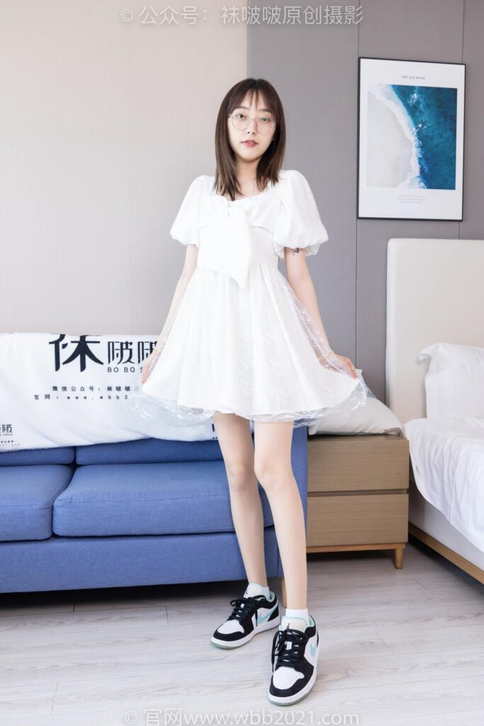 [BoBoSocks襪啵啵]NO.574 稚予-板鞋、白棉襪、薄肉絲[150P/1V/5.37GB]插圖